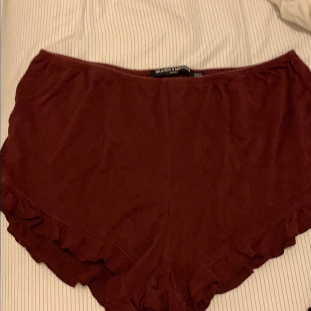 Brandy Melville Ruffled Shorts